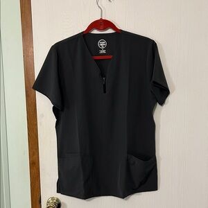 JDM Uniforms Divine Stretch Women’s Dark Gray Scrub Top Size Medium